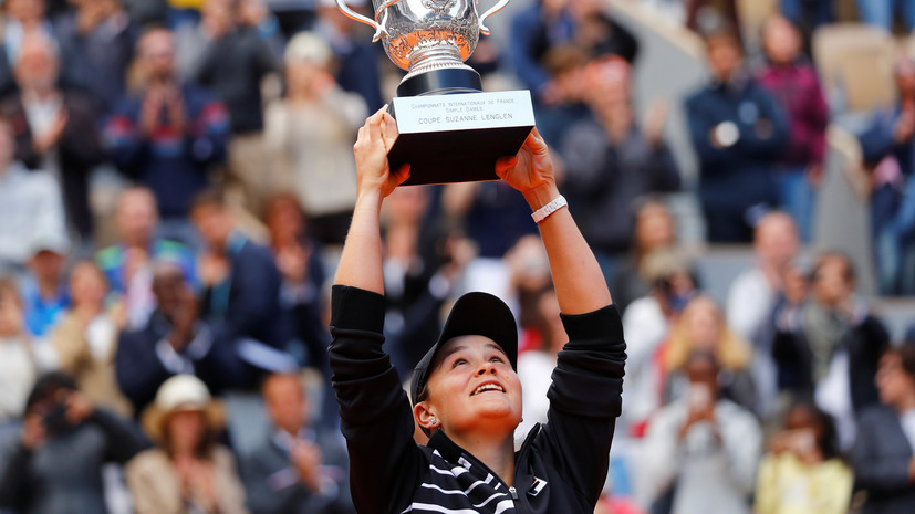 Австралийская теннисистка Барти впервые в карьере возглавила рейтинг WTA