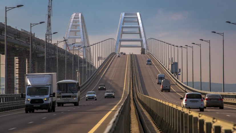 Контроль за соблюдением ПДД на Крымском мосту усилен из-за трафика