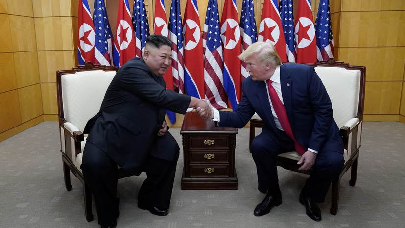 Трамп и Ким Чен Ын договорились возобновить переговоры США и КНДР