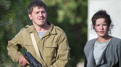 Гела Месхи и Анна Пескова в фильме «Донбасс. Окраина»