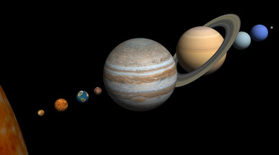 Планеты Солнечной системы. Иллюстрация