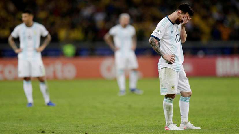 В сети появилось видео реакции Месси после поражения от Бразилии на Кубке Америки