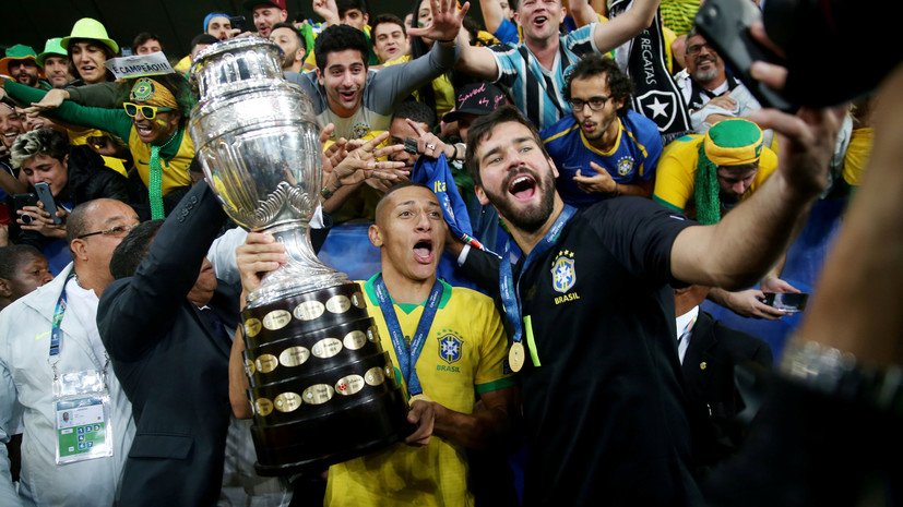 Неймар поздравил сборную Бразилии с победой в Кубке Америки