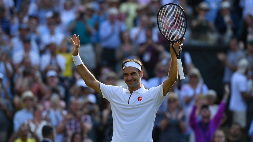 Федерер стал первым теннисистом в истории, выигравшим 100 матчей на Уимблдоне
