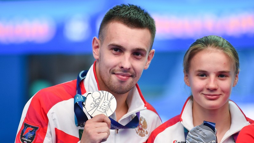 Минибаев и Беляева завоевали серебро в прыжках в воду на ЧМ