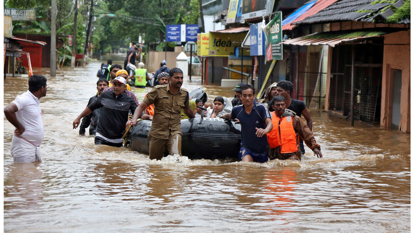 В зоне наводнения в Индии оказались более 2,6 млн человек