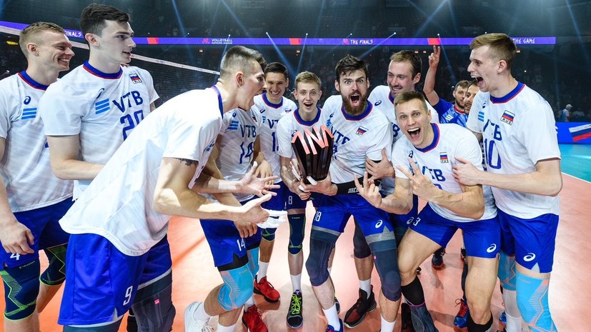 Тренер сборной России по волейболу похвалил игроков после победы в Лиге наций