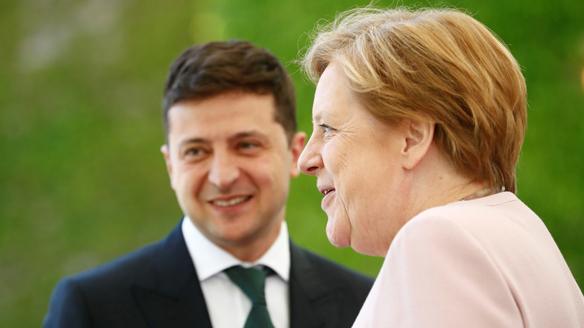 Зеленский и Меркель обсудили ситуацию в Донбассе