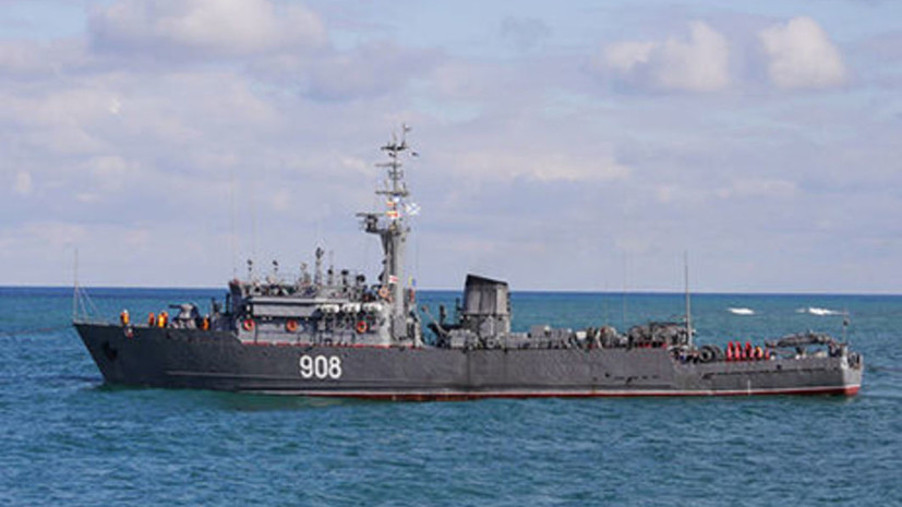 Тральщик ЧФ «Вице-адмирал Захарьин» возвращается в Новороссийск из Средиземного моря
