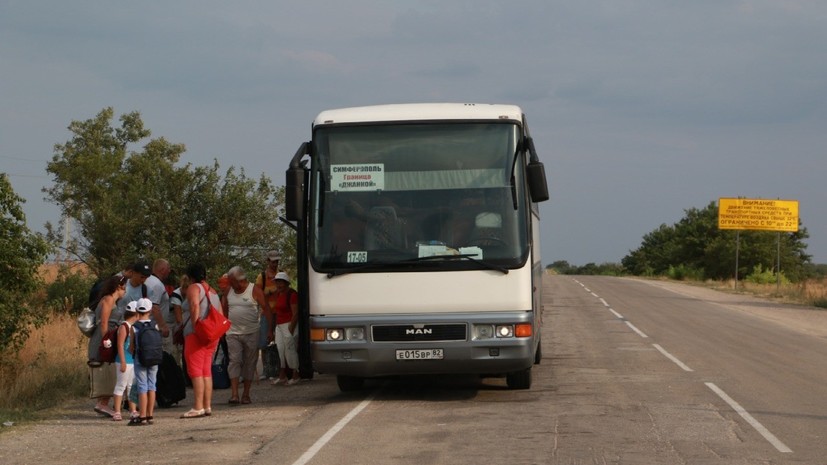 В Крыму запустили официальный автобусный маршрут к границе с Украиной