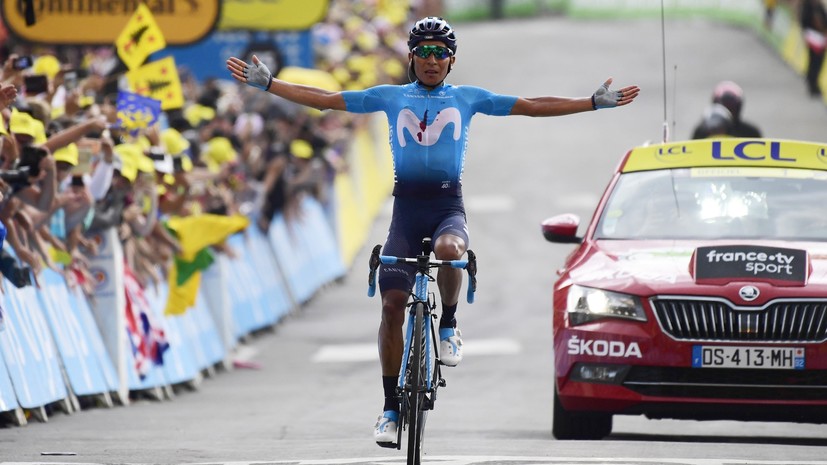 Колумбиец Кинтана выиграл 18-й этап велогонки «Тур де Франс»