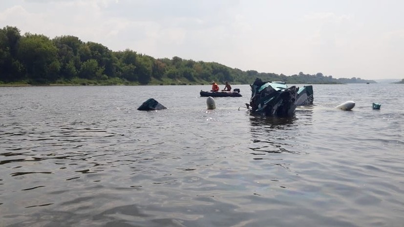Опубликовано видео с места падения легкомоторного самолёта в Подмосковье