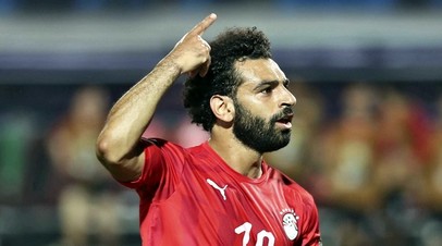 Нападающий сборной Египта по футболу Мохаммед Салах