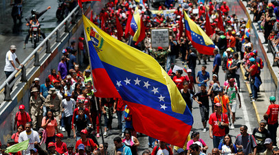 Уличные акции в Венесуэле