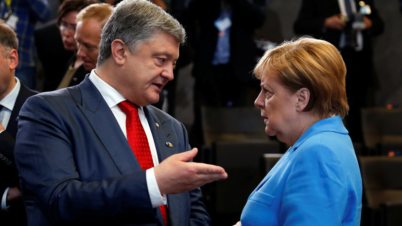 Порошенко заявил о совместном с Меркель написании Минских соглашений