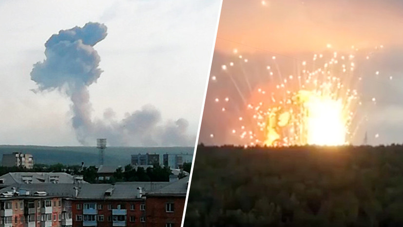 «В домах выбиты стёкла»: на складе боеприпасов в Красноярском крае произошёл взрыв