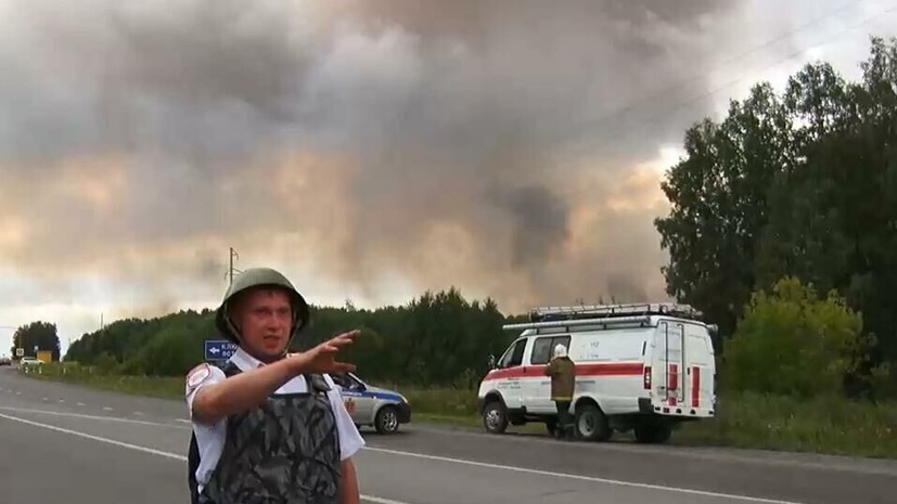 Сапёры начали поиск взрывоопасных предметов под Ачинском после пожара