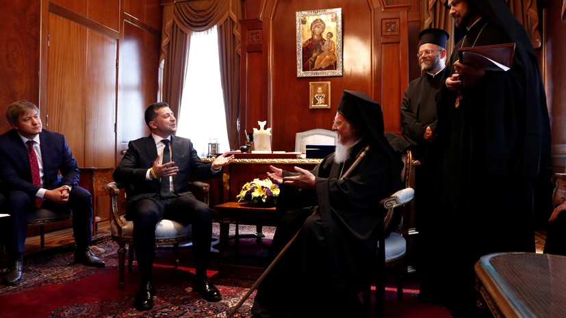 В УПЦ прокомментировали встречу Зеленского с патриархом Варфоломеем