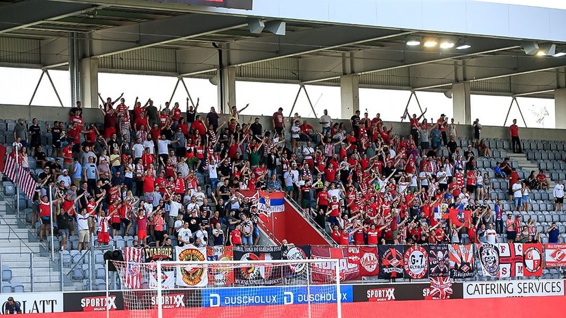 Около 500 болельщиков «Спартака» посетили матч команды с «Туном» в Лиге Европы