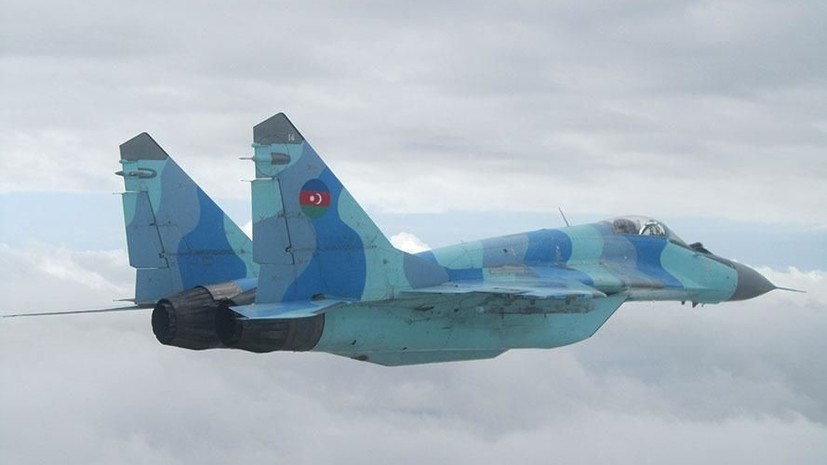 В Каспийском море нашли фрагменты упавшего МиГ-29 ВВС Азербайджана