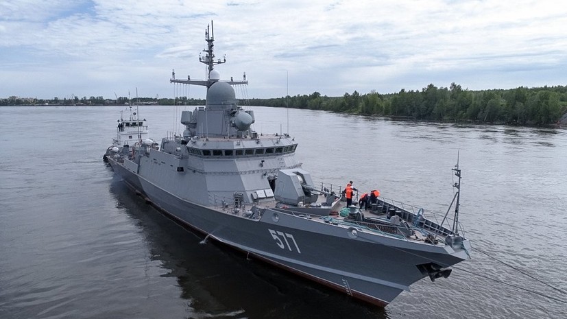 Малый ракетный корабль «Советск» провёл артиллерийские стрельбы в Балтийском море