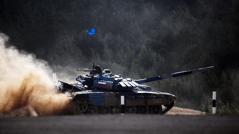 Российские танкисты установили рекорды скорости на «Танковом биатлоне»