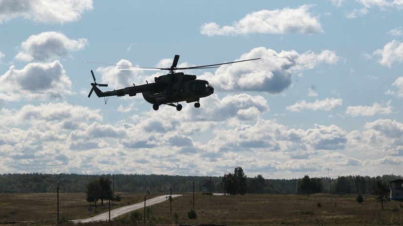 Во Львовской области во время взлёта на аэродроме упал вертолёт