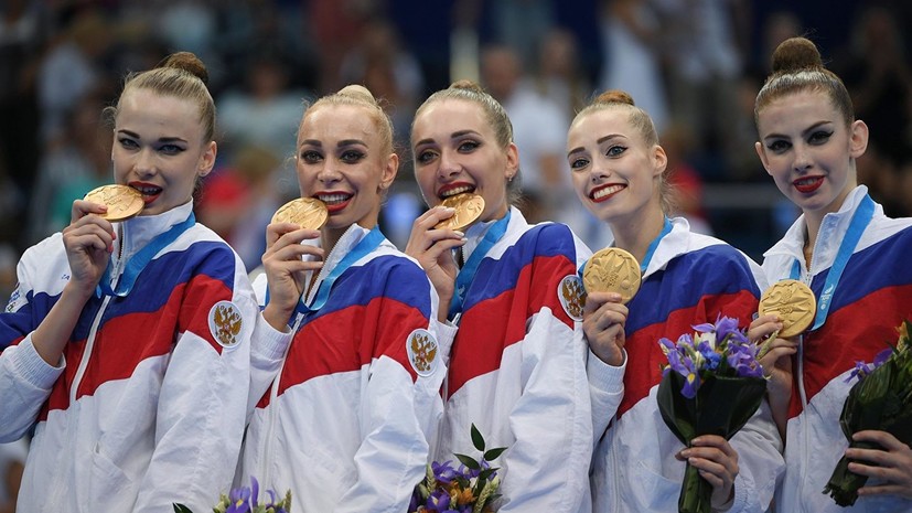 Российские гимнастки выиграли этап Кубка вызова в Минске в групповом многоборье