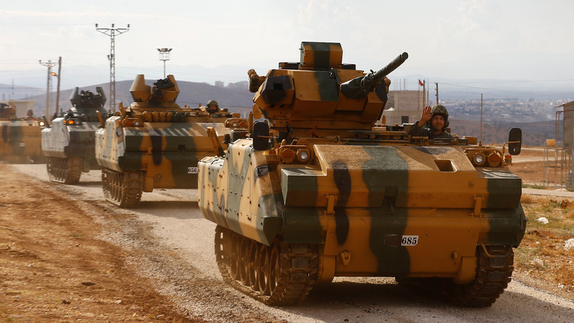 СМИ сообщили об ударе ВВС Сирии по турецкому военному конвою в Идлибе