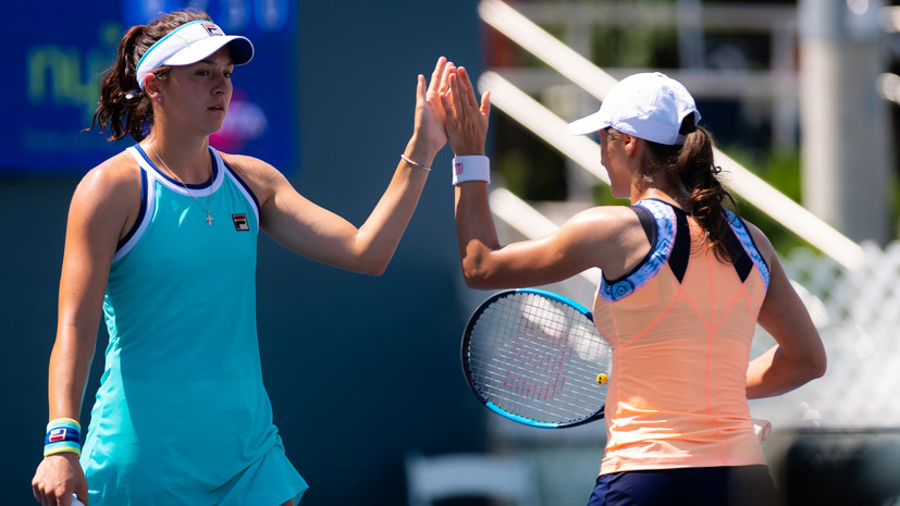 Россиянка Гаспарян и румынка Никулеску проиграли в финале теннисного турнира в Нью-Йорке