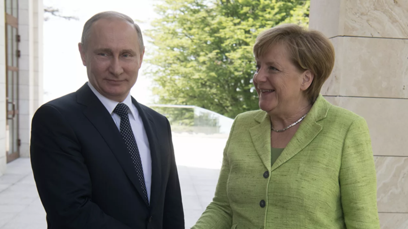 Путин и Меркель обсудили подготовку встречи «нормандской четвёрки»