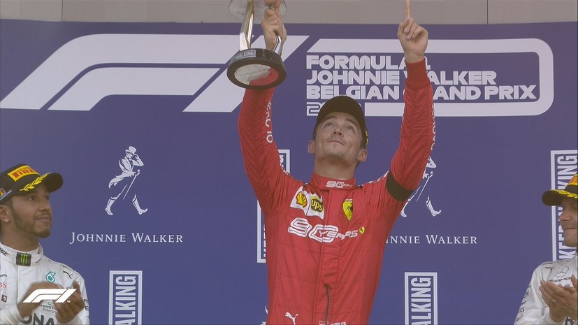 Леклер посвятил свою победу на Гран-при Бельгии погибшему гонщику «Формулы-2» Юберу