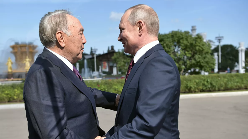 Путин и Назарбаев осмотрели павильон «Казахстан» на ВДНХ