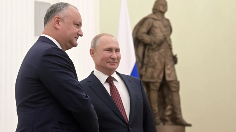 Путин на встрече с Додоном оценил ситуацию в Молдавии