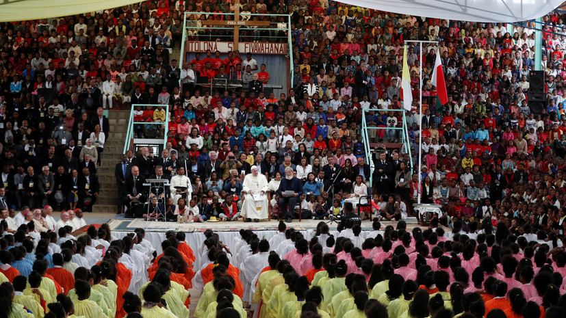 На мессу Папы Римского на Мадагаскаре пришёл миллион человек