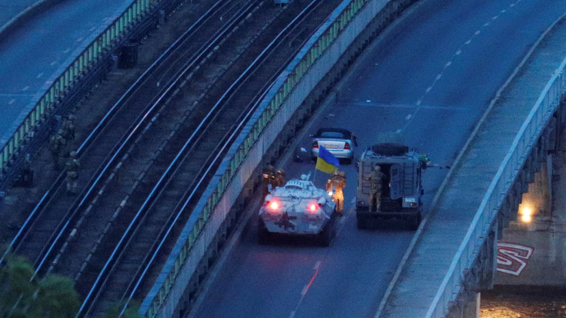 Полиция обнаружила оружие у угрожавшего взорвать мост в Киеве