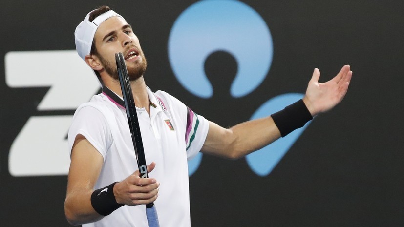 Появилось видео встречи Дзюбы с Хачановым на турнире ATP в Санкт-Петербурге