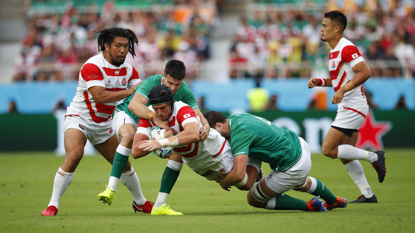 Сборная Японии победила команду Ирландии на КМ по регби