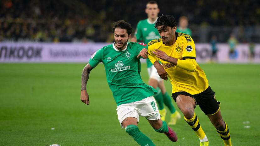 Дортмундская «Боруссия» сыграла вничью с «Вердером» в Бундеслиге