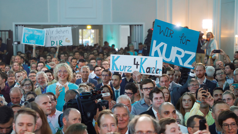 «Австрийцам созвучны его идеи»: партия Курца лидирует на досрочных парламентских выборах
