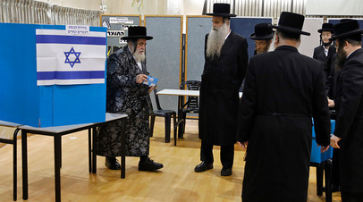 Голосование на выборах в израильский парламент