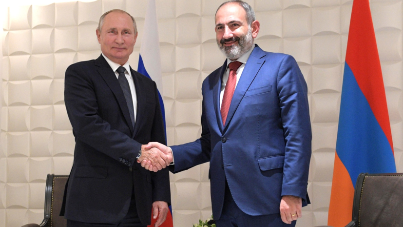Путин поздравил Пашиняна с результатами саммита ЕАЭС