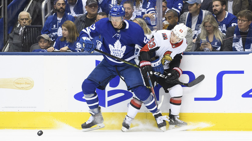 Два очка Михеева в его дебютном матче в НХЛ помогли «Торонто» обыграть «Оттаву»