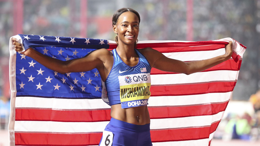 Американка Мухаммад установила мировой рекорд в беге на 400 м с барьерами на ЧМ
