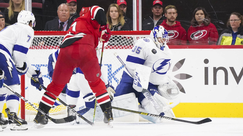 «Каролина» в овертайме обыграла «Тампу» в матче НХЛ, Свечников набрал два очка