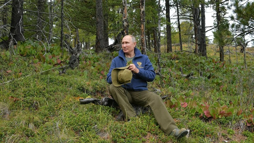 Глава Тувы прокомментировал прогулку Путина в тайге