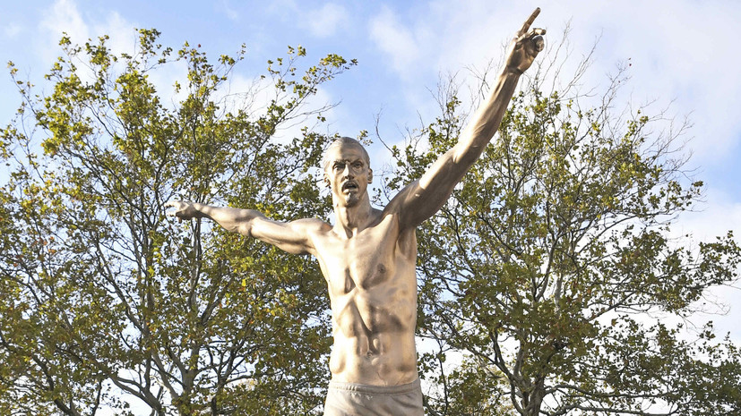 Ибрагимович заявил, что удовлетворён своей статуей больше, чем Роналду