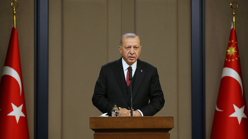 Эрдоган назвал цели операции в Сирии
