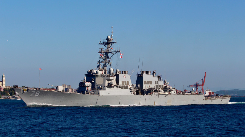 «Приверженность свободе судоходства»: в США объяснили присутствие своего эсминца в Чёрном море