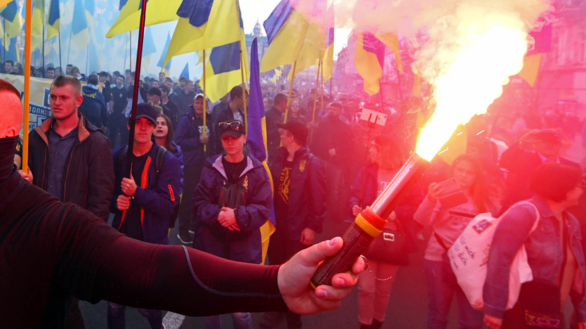 Полиция Киева насчитала до 12 тысяч участников акции в центре города